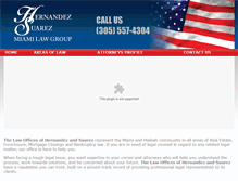 Tablet Screenshot of miamilawgroup.com